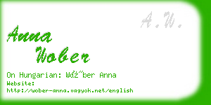 anna wober business card